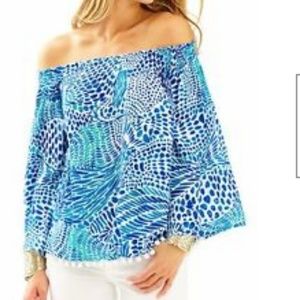 Lilly Pulitzer Nita Off the Shoulder Top